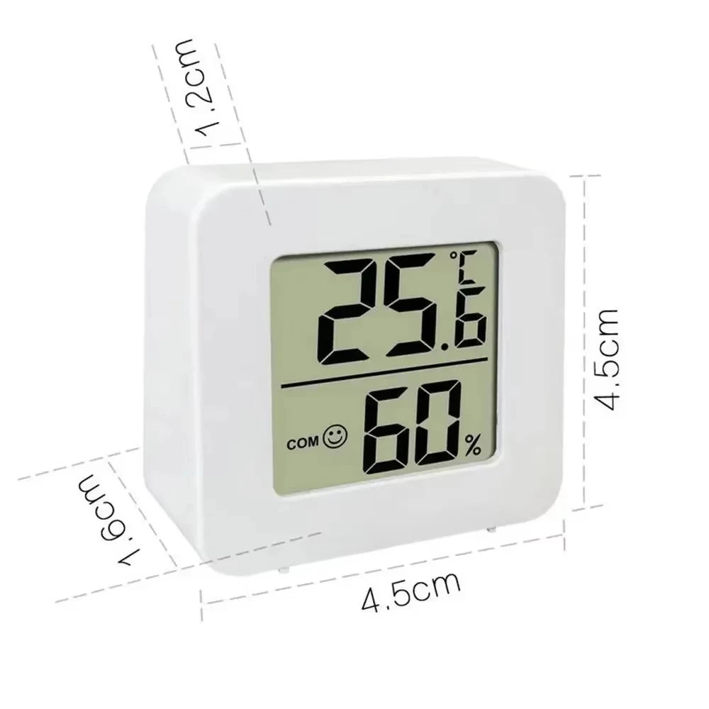 LED Digital Thermometer & Hygrometer – Indoor Clock with Temperature, Humidity & Alarm