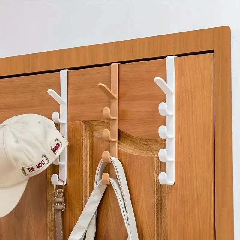 Over-the-Door Bedroom Hook Rack – Organizer for Bags, Hats & Jackets