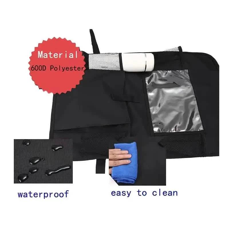 Car Backseat Organizer with Tablet Holder – 2 Pack