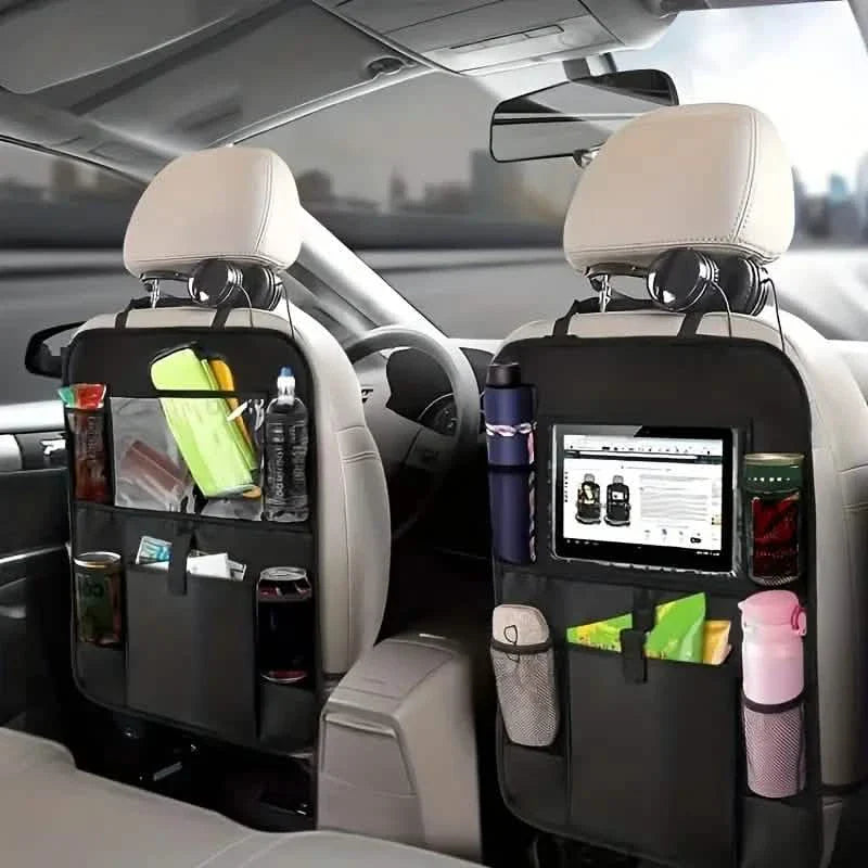 Car Backseat Organizer with Tablet Holder – 2 Pack