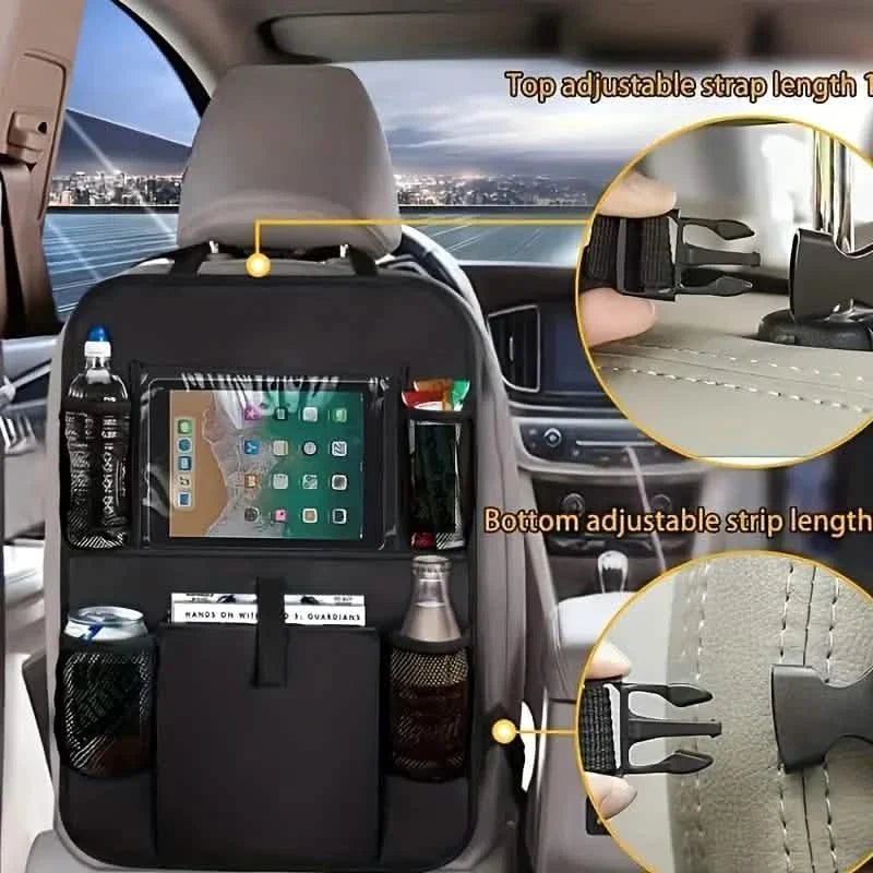 Car Backseat Organizer with Tablet Holder – 2 Pack