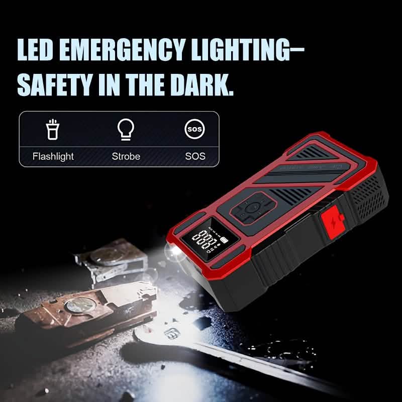 2-in-1 Car Jump Starter & Tire Inflator – 3000A 150PSI Portable Compressor