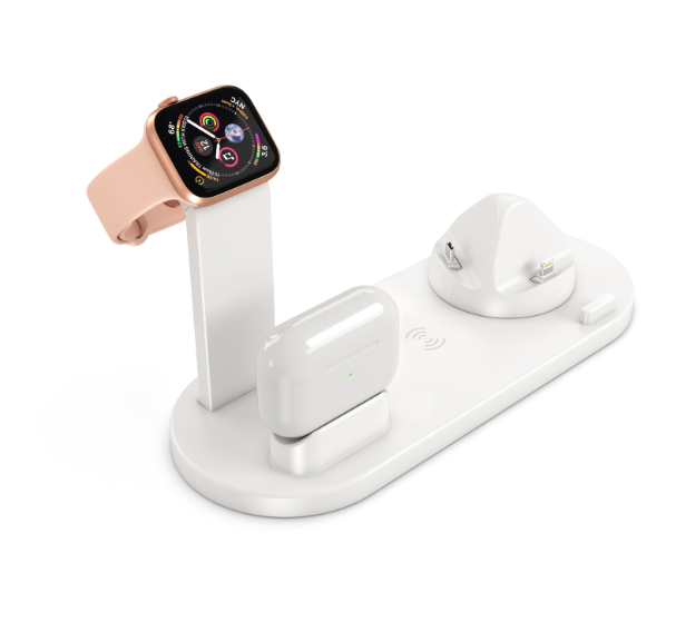 3-in-1 Wireless Charging Station with 360° Rotating Cradle