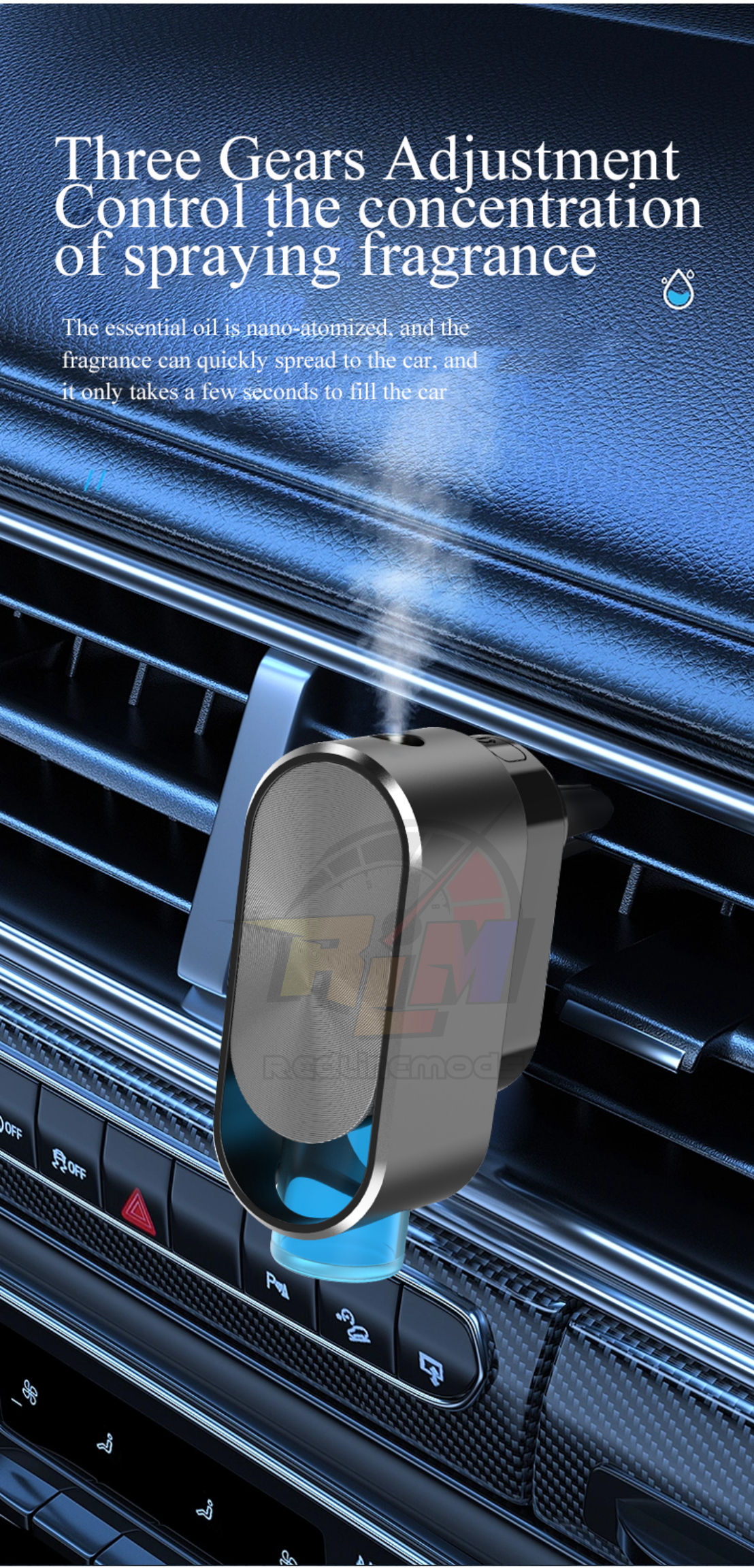 Smart Wireless Car Aroma Diffuser