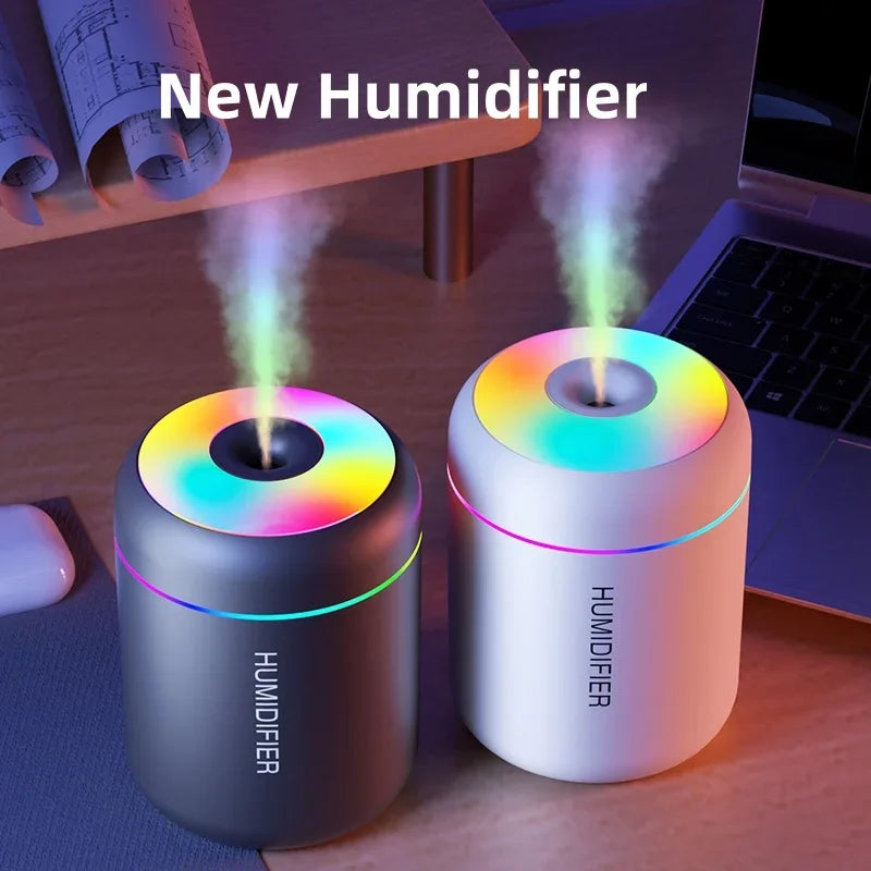 Mini Air Humidifier & Aroma Diffuser — USB, 180ml, Car & Home