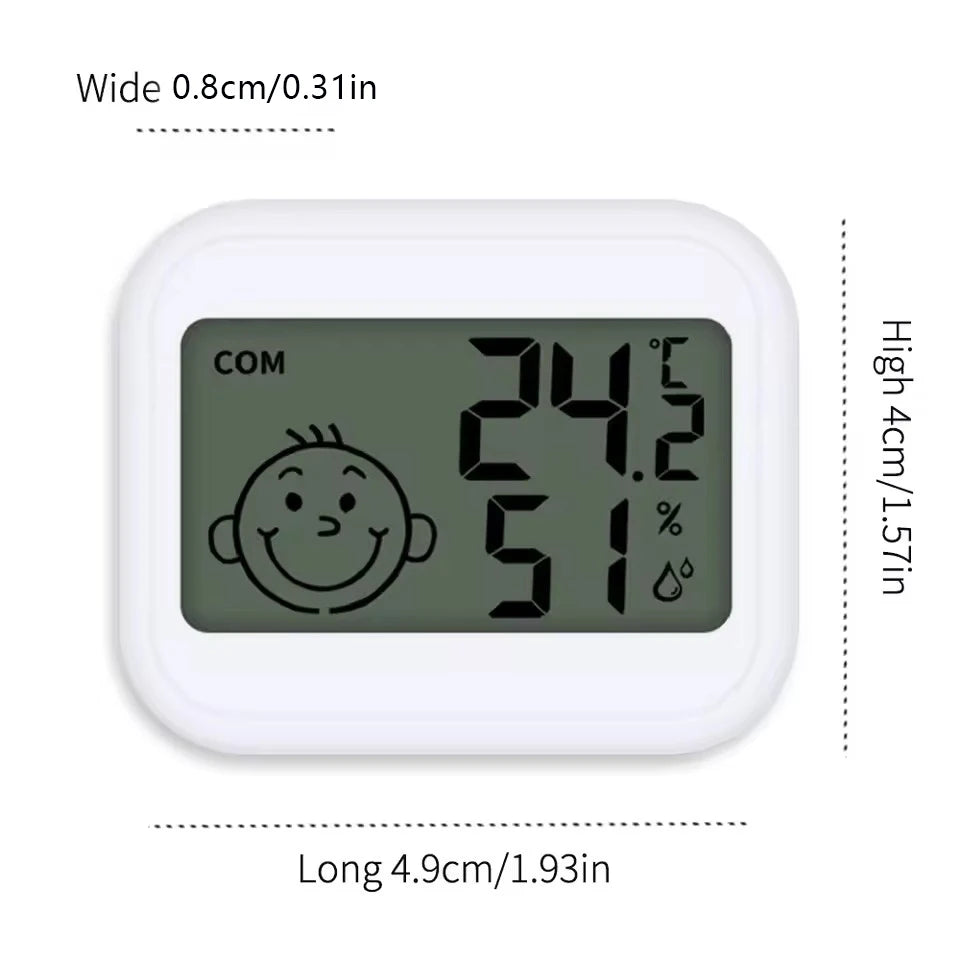 LED Digital Thermometer & Hygrometer – Indoor Clock with Temperature, Humidity & Alarm
