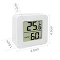LED Digital Thermometer & Hygrometer – Indoor Clock with Temperature, Humidity & Alarm