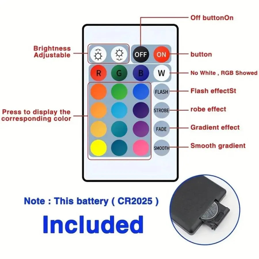 Bluetooth LED Strip Lights – App & Remote Control, SMD 5050, TV Backlight & Room Decor (1M–5M)