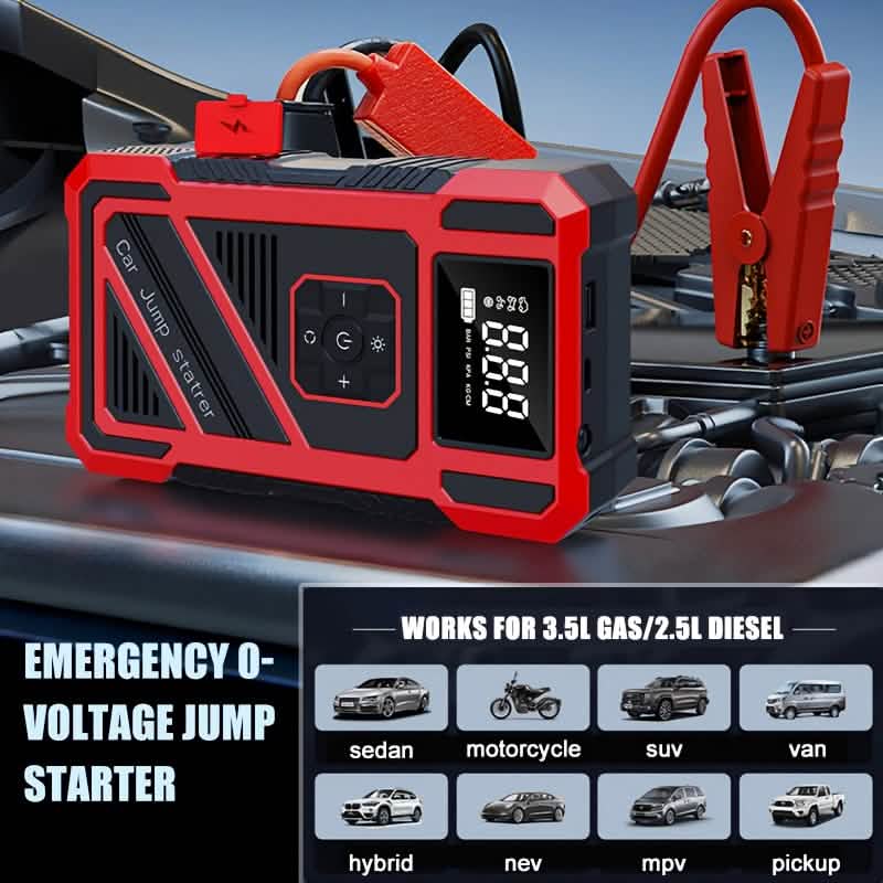 2-in-1 Car Jump Starter & Tire Inflator – 3000A 150PSI Portable Compressor