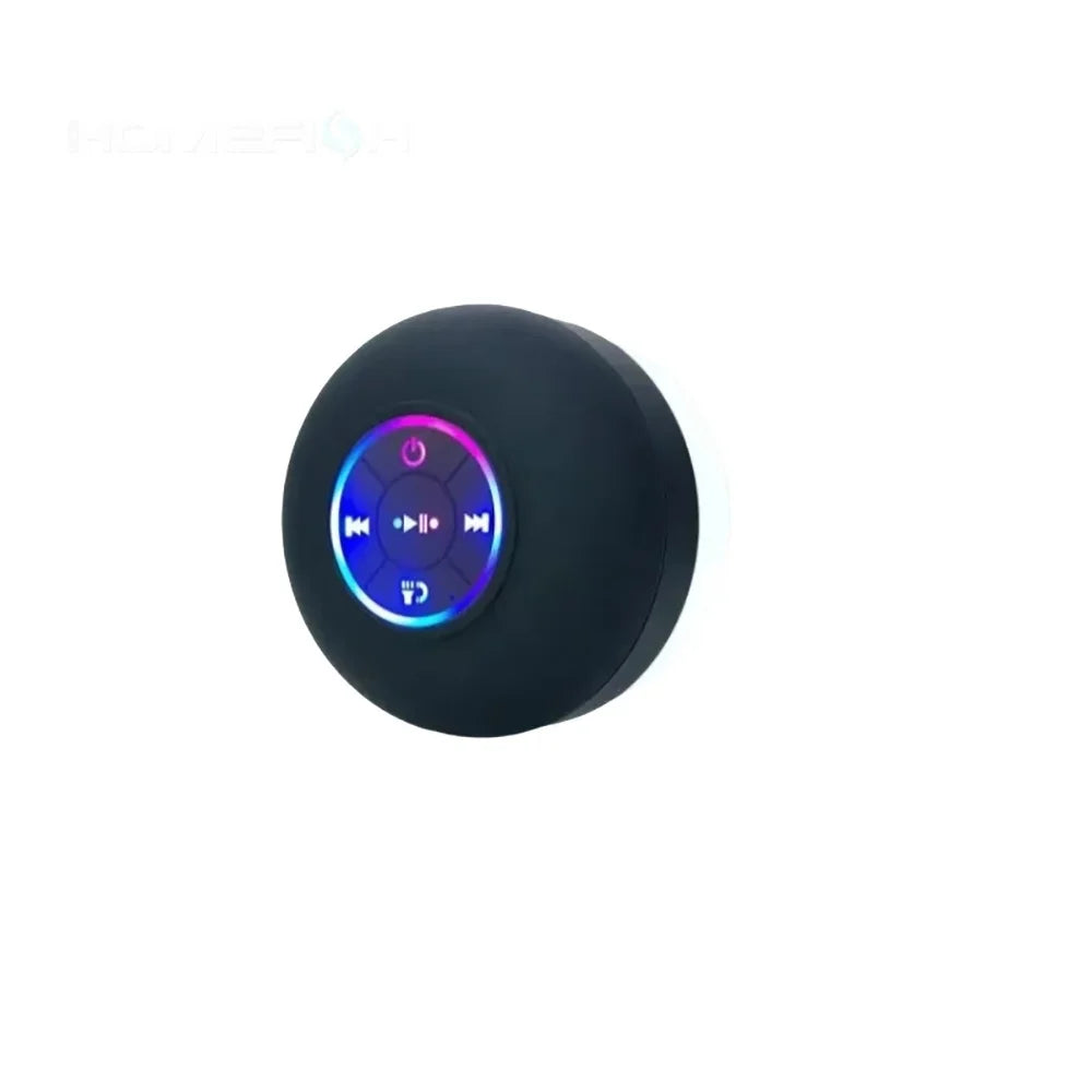 Waterproof Bluetooth Shower Speaker with Suction Cup — LED, Portable, Wireless
