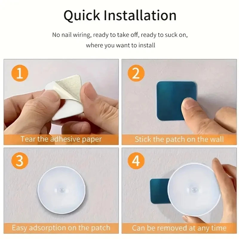 Motion Sensor Night Light – Wireless Rechargeable LED Lamp for Bedroom, Staircase & Closet