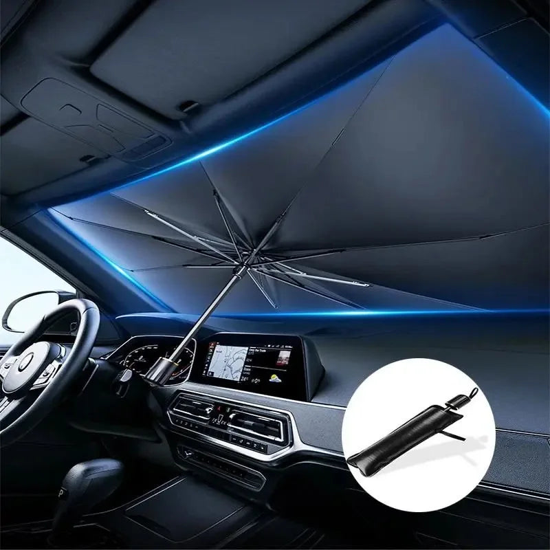 Foldable Car Windshield Sun Shade — UV Protection, Universal Fit