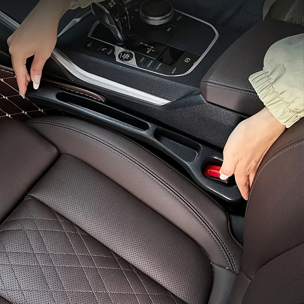 Premium 2-Piece Car Seat Gap Filler Organizer – Stop Lost Items Instantly