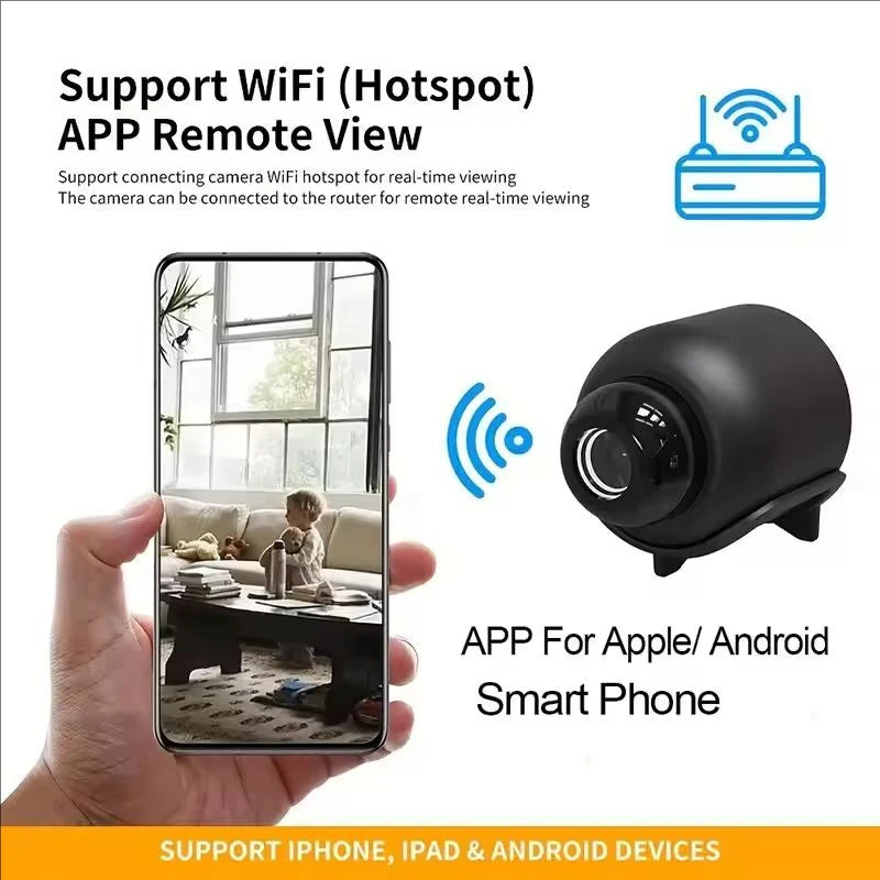 X5 Mini 1080P HD Security Camera – WiFi, Night Vision & Motion Detection