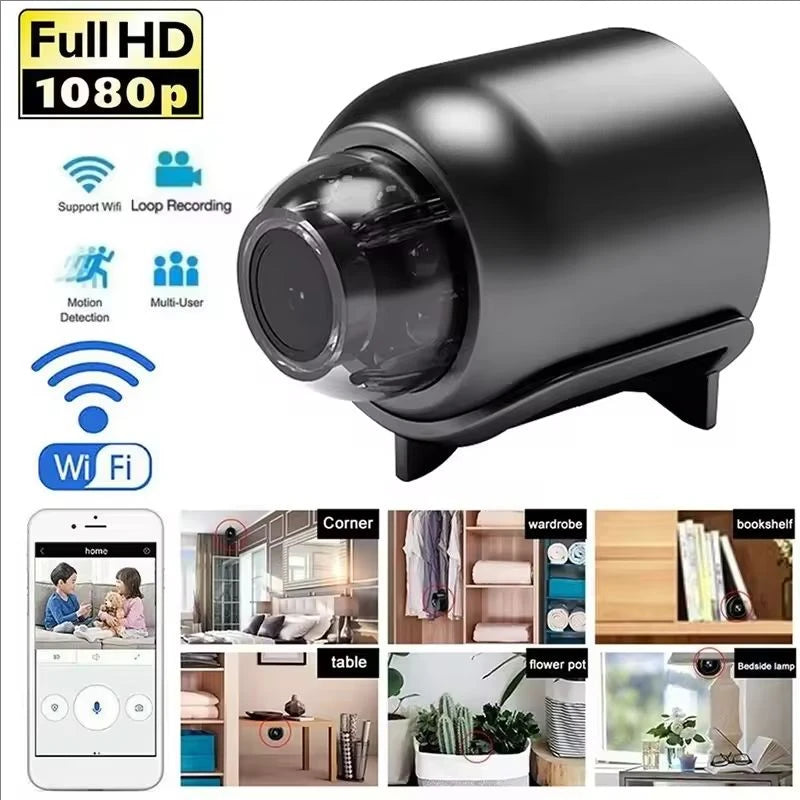 X5 Mini 1080P HD Security Camera – WiFi, Night Vision & Motion Detection