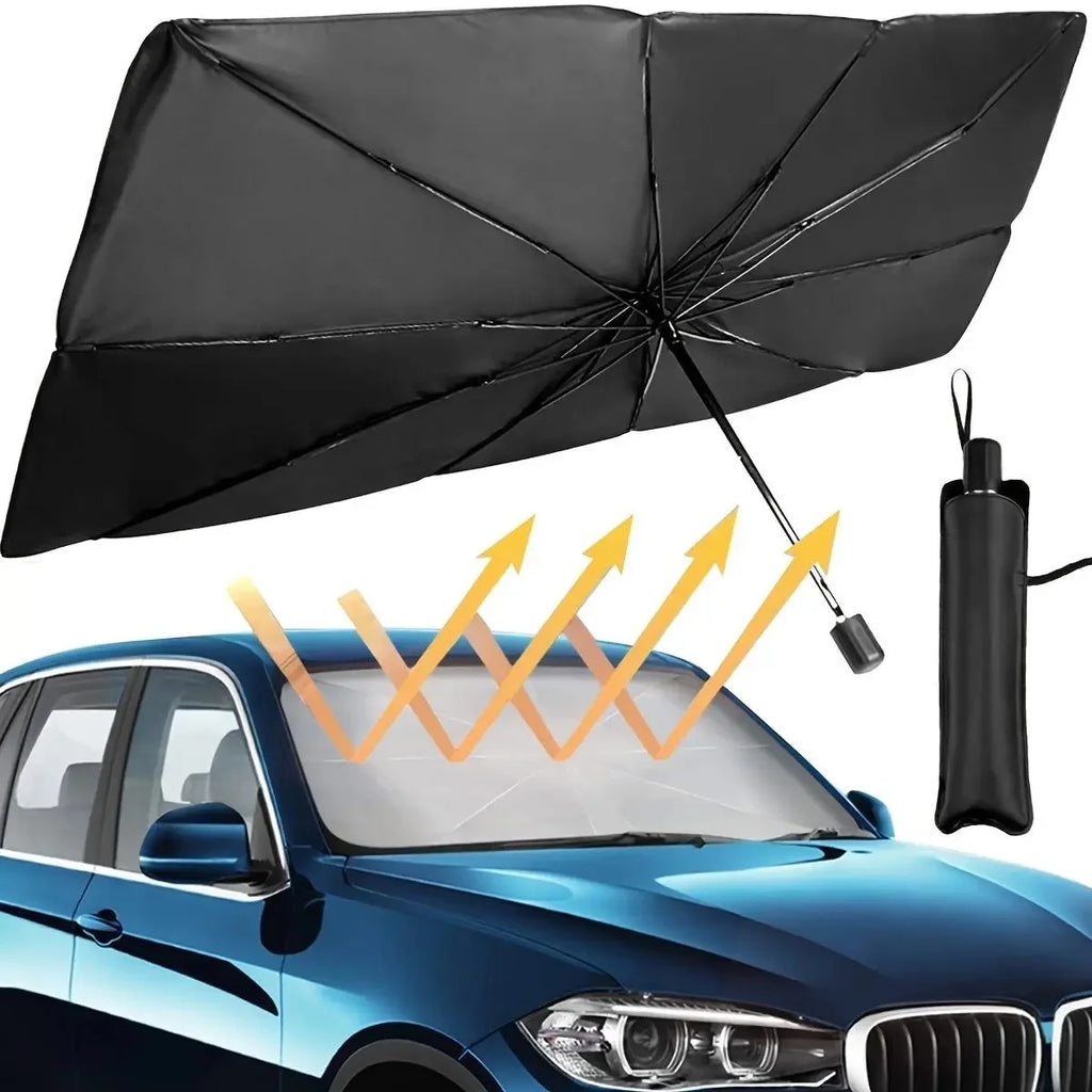 Foldable Car Windshield Sun Shade — UV Protection, Universal Fit
