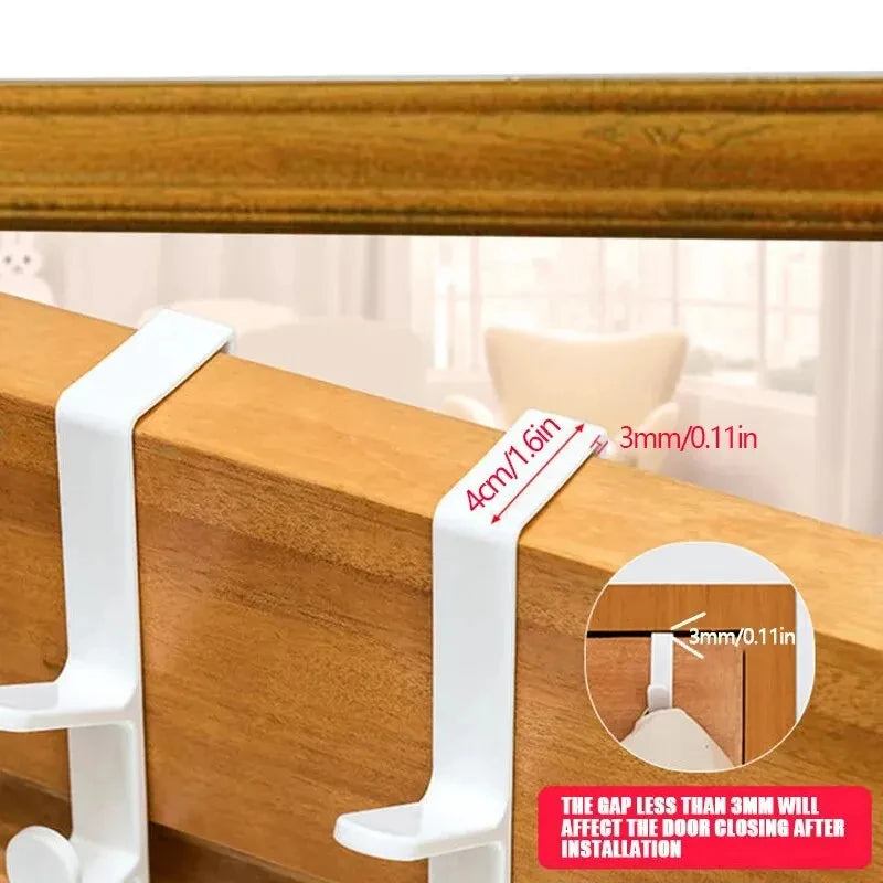 Over-the-Door Bedroom Hook Rack – Organizer for Bags, Hats & Jackets