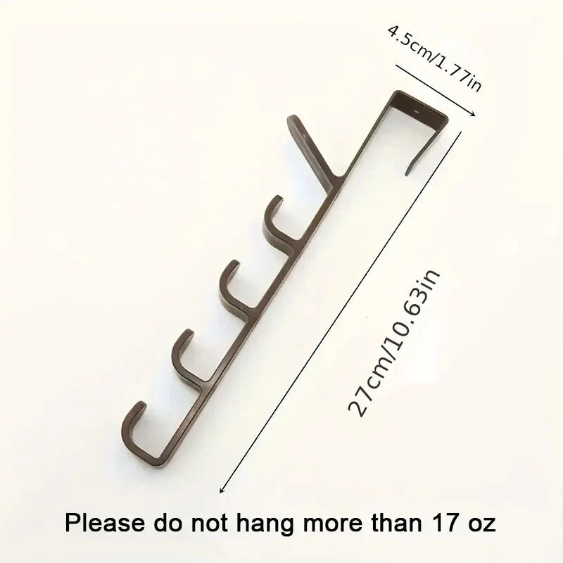 Over-the-Door Bedroom Hook Rack – Organizer for Bags, Hats & Jackets