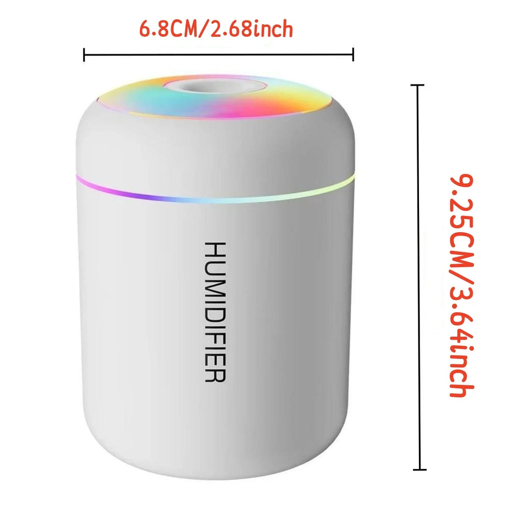 Mini Air Humidifier & Aroma Diffuser — USB, 180ml, Car & Home
