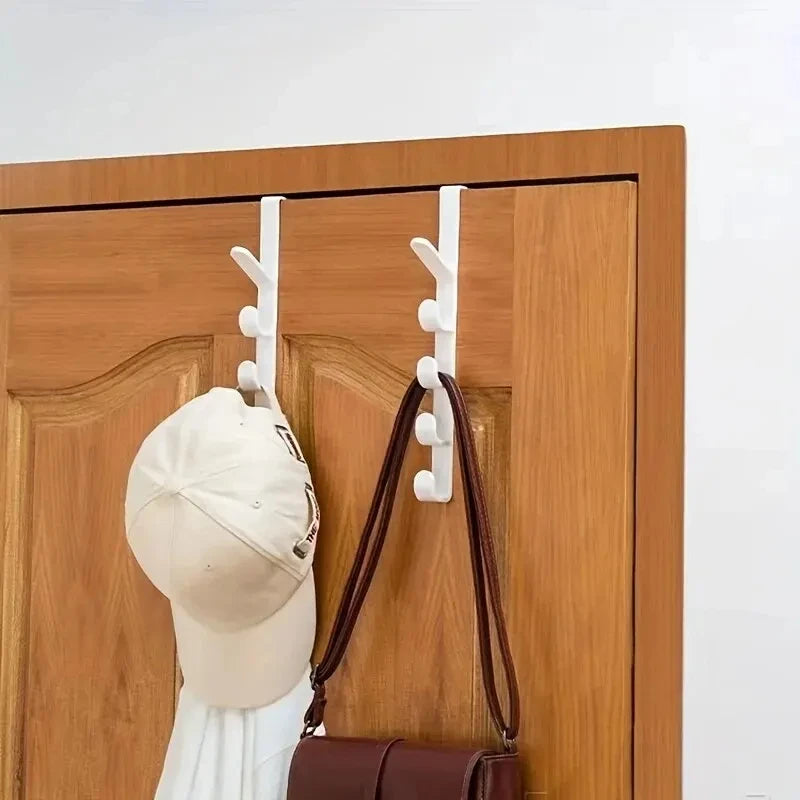 Over-the-Door Bedroom Hook Rack – Organizer for Bags, Hats & Jackets