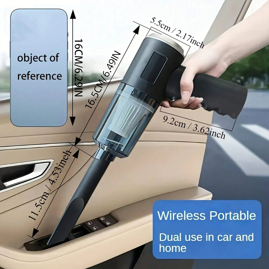 Cordless Handheld Vacuum Cleaner – 120W, 5500Pa Suction, HEPA Filter for Home & Car